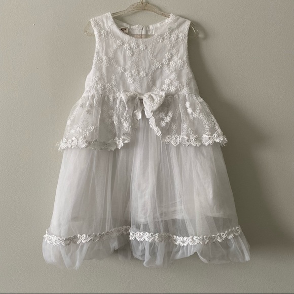 Other - Jazz Style Size 13 Lace White Holiday Special Occasion Formal Flower Girl Dress